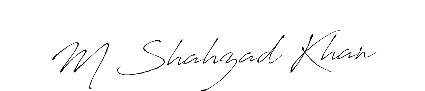 How to make M Shahzad Khan signature? Antro_Vectra is a professional autograph style. Create handwritten signature for M Shahzad Khan name. M Shahzad Khan signature style 6 images and pictures png