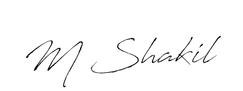 Once you've used our free online signature maker to create your best signature Antro_Vectra style, it's time to enjoy all of the benefits that M Shakil name signing documents. M Shakil signature style 6 images and pictures png