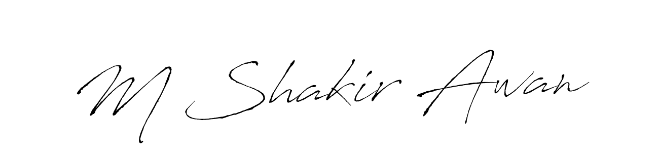 You can use this online signature creator to create a handwritten signature for the name M Shakir Awan. This is the best online autograph maker. M Shakir Awan signature style 6 images and pictures png