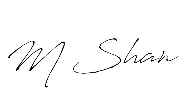 Also You can easily find your signature by using the search form. We will create M Shan name handwritten signature images for you free of cost using Antro_Vectra sign style. M Shan signature style 6 images and pictures png