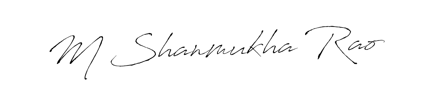 See photos of M Shanmukha Rao official signature by Spectra . Check more albums & portfolios. Read reviews & check more about Antro_Vectra font. M Shanmukha Rao signature style 6 images and pictures png