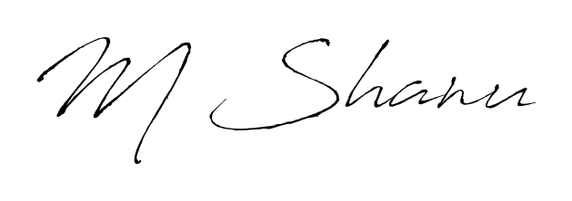 Similarly Antro_Vectra is the best handwritten signature design. Signature creator online. You can use it as an online autograph creator for name M Shanu. M Shanu signature style 6 images and pictures png