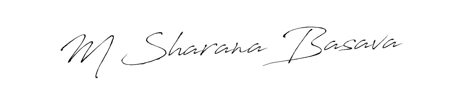 Also we have M Sharana Basava name is the best signature style. Create professional handwritten signature collection using Antro_Vectra autograph style. M Sharana Basava signature style 6 images and pictures png