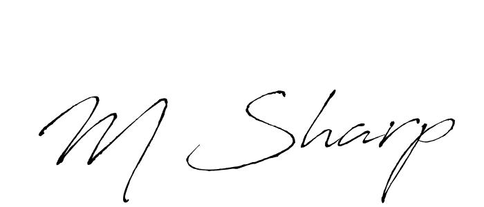 Also we have M Sharp name is the best signature style. Create professional handwritten signature collection using Antro_Vectra autograph style. M Sharp signature style 6 images and pictures png