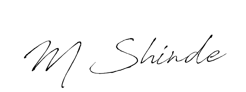 Also we have M Shinde name is the best signature style. Create professional handwritten signature collection using Antro_Vectra autograph style. M Shinde signature style 6 images and pictures png