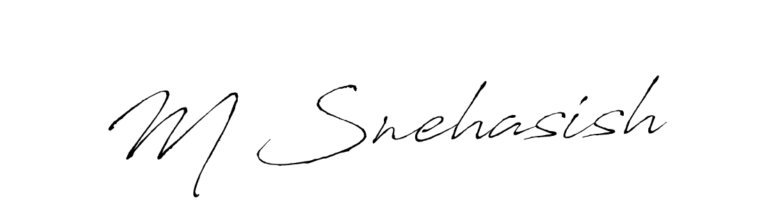 Similarly Antro_Vectra is the best handwritten signature design. Signature creator online .You can use it as an online autograph creator for name M Snehasish. M Snehasish signature style 6 images and pictures png