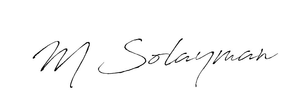 The best way (Antro_Vectra) to make a short signature is to pick only two or three words in your name. The name M Solayman include a total of six letters. For converting this name. M Solayman signature style 6 images and pictures png