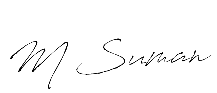 Here are the top 10 professional signature styles for the name M Suman. These are the best autograph styles you can use for your name. M Suman signature style 6 images and pictures png