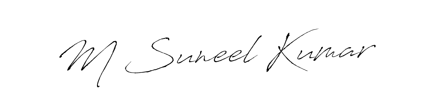 Best and Professional Signature Style for M Suneel Kumar. Antro_Vectra Best Signature Style Collection. M Suneel Kumar signature style 6 images and pictures png