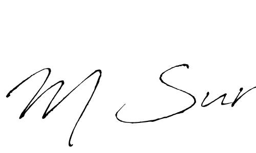 It looks lik you need a new signature style for name M Sur. Design unique handwritten (Antro_Vectra) signature with our free signature maker in just a few clicks. M Sur signature style 6 images and pictures png