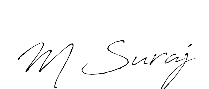 Also You can easily find your signature by using the search form. We will create M Suraj name handwritten signature images for you free of cost using Antro_Vectra sign style. M Suraj signature style 6 images and pictures png