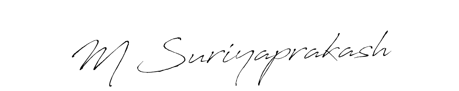 Make a beautiful signature design for name M Suriyaprakash. Use this online signature maker to create a handwritten signature for free. M Suriyaprakash signature style 6 images and pictures png