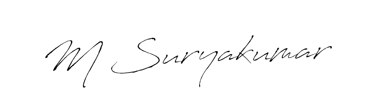 You can use this online signature creator to create a handwritten signature for the name M Suryakumar. This is the best online autograph maker. M Suryakumar signature style 6 images and pictures png