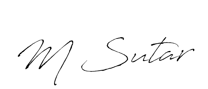 Similarly Antro_Vectra is the best handwritten signature design. Signature creator online .You can use it as an online autograph creator for name M Sutar. M Sutar signature style 6 images and pictures png
