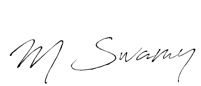 You should practise on your own different ways (Antro_Vectra) to write your name (M Swamy) in signature. don't let someone else do it for you. M Swamy signature style 6 images and pictures png