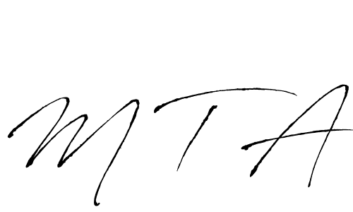 The best way (Antro_Vectra) to make a short signature is to pick only two or three words in your name. The name M T A include a total of six letters. For converting this name. M T A signature style 6 images and pictures png