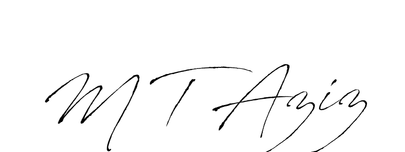 Make a beautiful signature design for name M T Aziz. Use this online signature maker to create a handwritten signature for free. M T Aziz signature style 6 images and pictures png