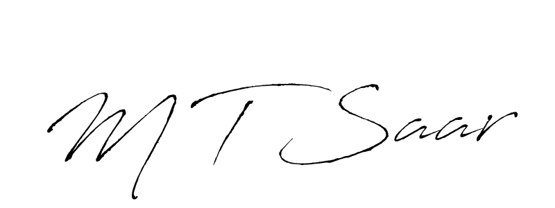 Also we have M T Saar name is the best signature style. Create professional handwritten signature collection using Antro_Vectra autograph style. M T Saar signature style 6 images and pictures png