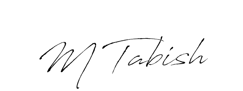 M Tabish stylish signature style. Best Handwritten Sign (Antro_Vectra) for my name. Handwritten Signature Collection Ideas for my name M Tabish. M Tabish signature style 6 images and pictures png
