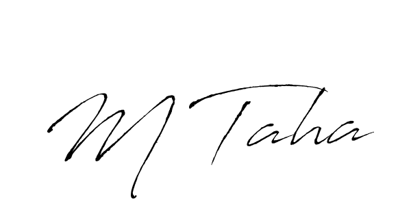 It looks lik you need a new signature style for name M Taha. Design unique handwritten (Antro_Vectra) signature with our free signature maker in just a few clicks. M Taha signature style 6 images and pictures png