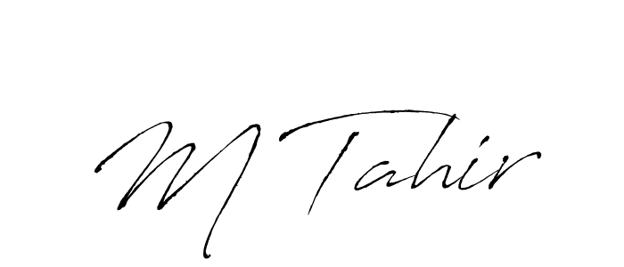 The best way (Antro_Vectra) to make a short signature is to pick only two or three words in your name. The name M Tahir include a total of six letters. For converting this name. M Tahir signature style 6 images and pictures png