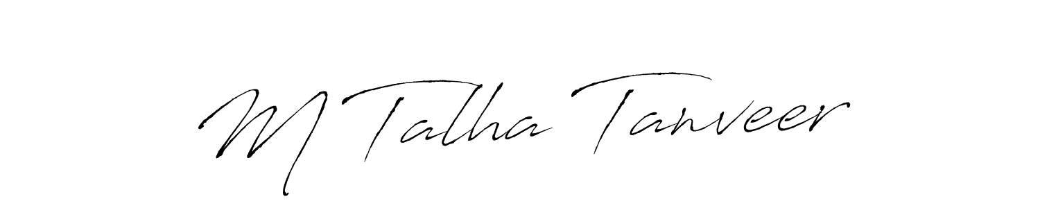 Also we have M Talha Tanveer name is the best signature style. Create professional handwritten signature collection using Antro_Vectra autograph style. M Talha Tanveer signature style 6 images and pictures png