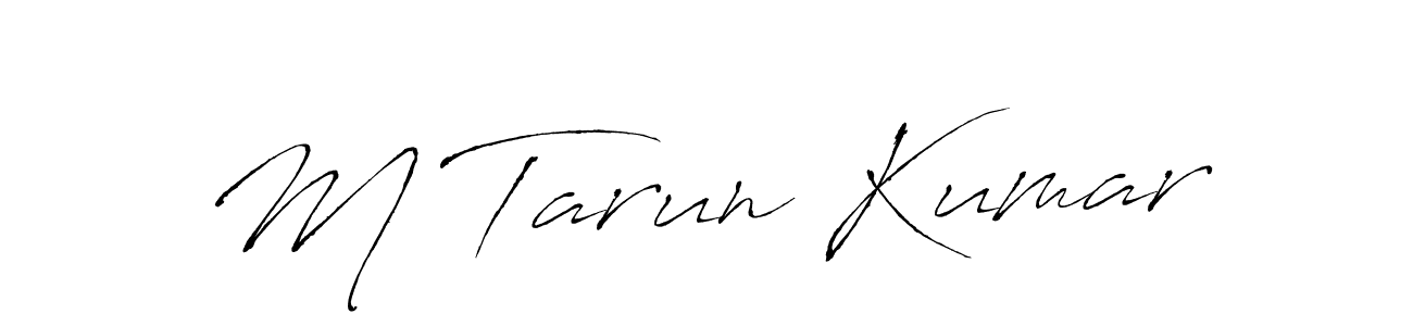 You should practise on your own different ways (Antro_Vectra) to write your name (M Tarun Kumar) in signature. don't let someone else do it for you. M Tarun Kumar signature style 6 images and pictures png