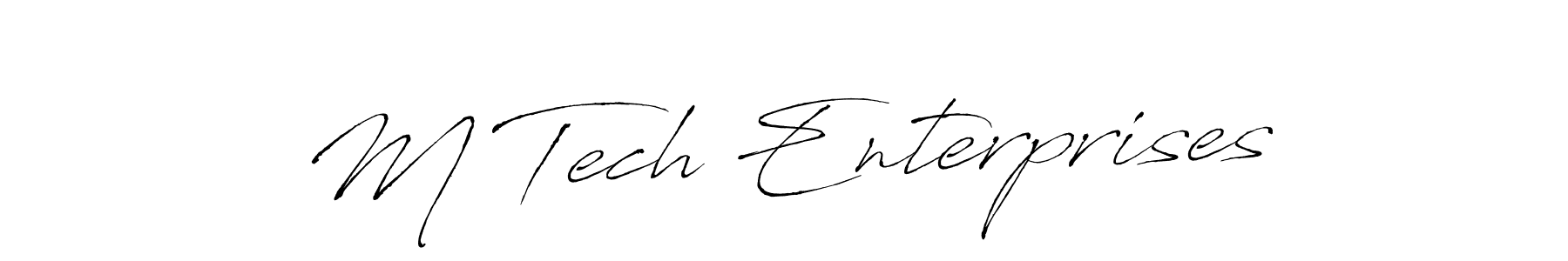 Also You can easily find your signature by using the search form. We will create M Tech Enterprises name handwritten signature images for you free of cost using Antro_Vectra sign style. M Tech Enterprises signature style 6 images and pictures png