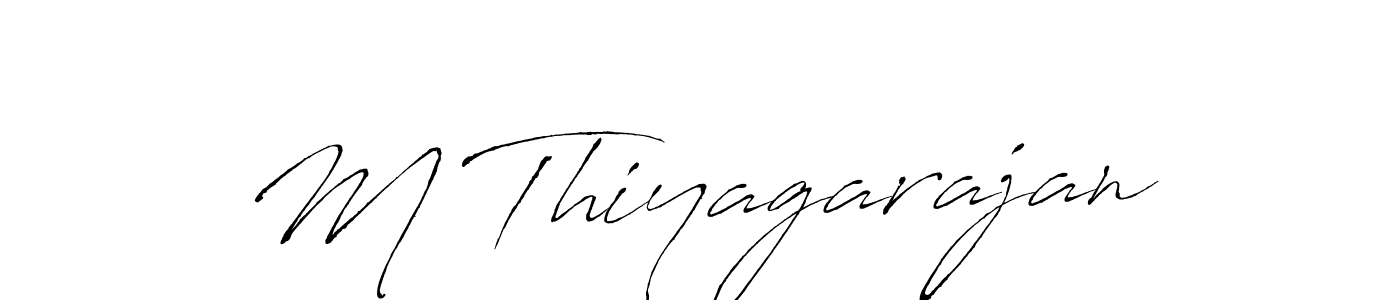 It looks lik you need a new signature style for name M Thiyagarajan. Design unique handwritten (Antro_Vectra) signature with our free signature maker in just a few clicks. M Thiyagarajan signature style 6 images and pictures png