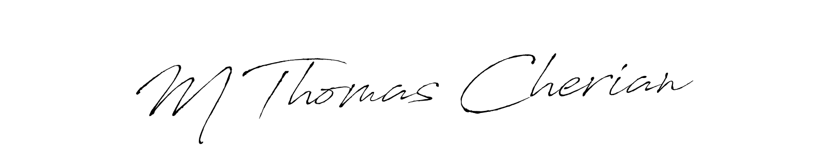 M Thomas Cherian stylish signature style. Best Handwritten Sign (Antro_Vectra) for my name. Handwritten Signature Collection Ideas for my name M Thomas Cherian. M Thomas Cherian signature style 6 images and pictures png