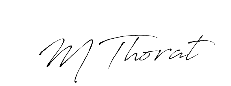 You should practise on your own different ways (Antro_Vectra) to write your name (M Thorat) in signature. don't let someone else do it for you. M Thorat signature style 6 images and pictures png