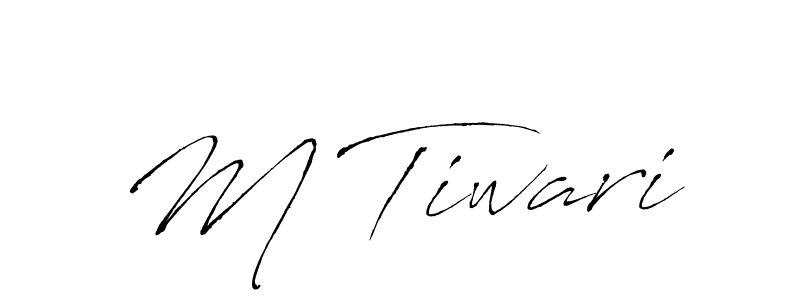Make a beautiful signature design for name M Tiwari. Use this online signature maker to create a handwritten signature for free. M Tiwari signature style 6 images and pictures png