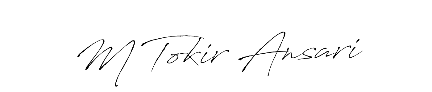 How to make M Tokir Ansari signature? Antro_Vectra is a professional autograph style. Create handwritten signature for M Tokir Ansari name. M Tokir Ansari signature style 6 images and pictures png