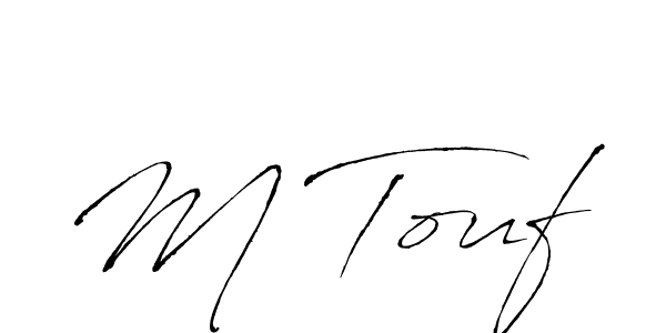 How to make M Touf signature? Antro_Vectra is a professional autograph style. Create handwritten signature for M Touf name. M Touf signature style 6 images and pictures png