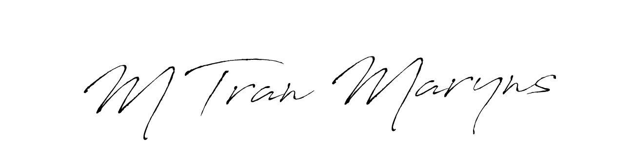 Similarly Antro_Vectra is the best handwritten signature design. Signature creator online .You can use it as an online autograph creator for name M Tran Maryns. M Tran Maryns signature style 6 images and pictures png