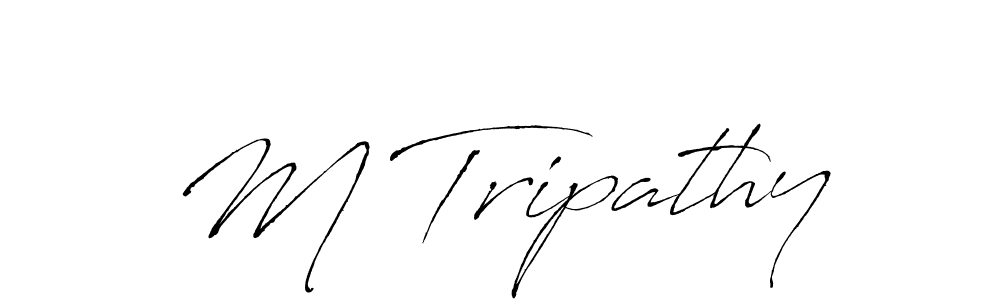 The best way (Antro_Vectra) to make a short signature is to pick only two or three words in your name. The name M Tripathy include a total of six letters. For converting this name. M Tripathy signature style 6 images and pictures png