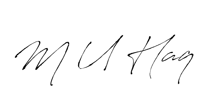 Make a beautiful signature design for name M U Haq. Use this online signature maker to create a handwritten signature for free. M U Haq signature style 6 images and pictures png