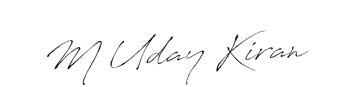 How to make M Uday Kiran signature? Antro_Vectra is a professional autograph style. Create handwritten signature for M Uday Kiran name. M Uday Kiran signature style 6 images and pictures png