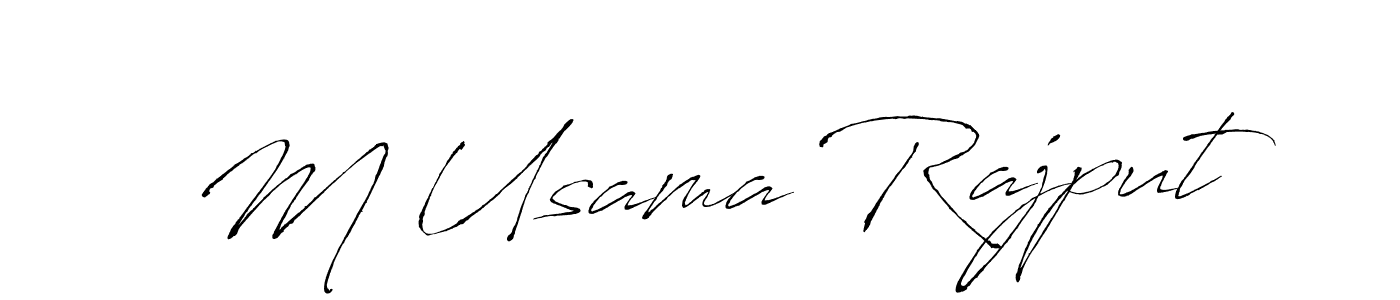 How to make M Usama Rajput signature? Antro_Vectra is a professional autograph style. Create handwritten signature for M Usama Rajput name. M Usama Rajput signature style 6 images and pictures png
