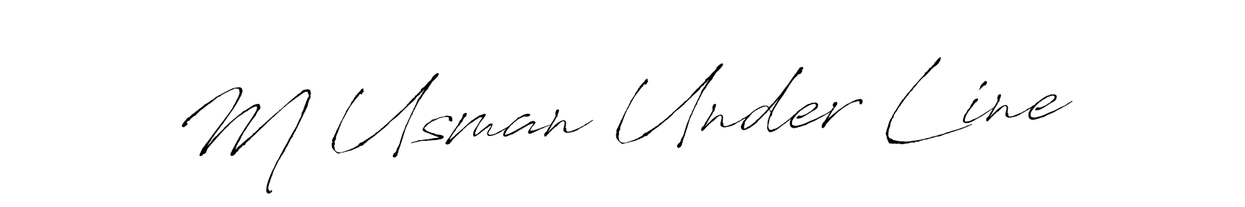 Similarly Antro_Vectra is the best handwritten signature design. Signature creator online .You can use it as an online autograph creator for name M Usman Under Line. M Usman Under Line signature style 6 images and pictures png