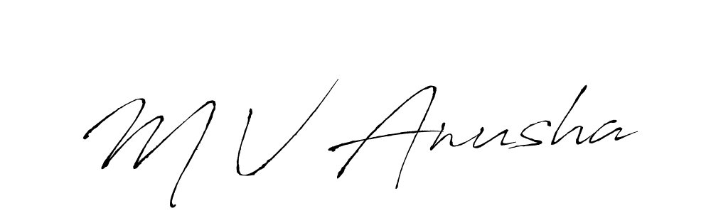 Here are the top 10 professional signature styles for the name M V Anusha. These are the best autograph styles you can use for your name. M V Anusha signature style 6 images and pictures png