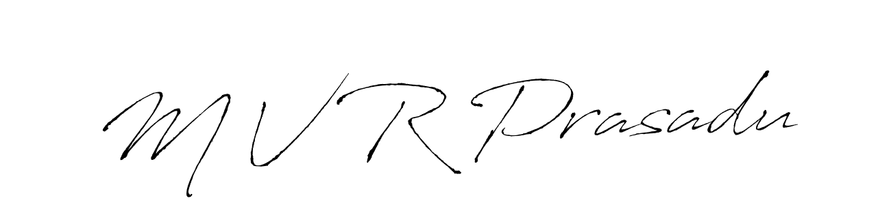 Also You can easily find your signature by using the search form. We will create M V R Prasadu name handwritten signature images for you free of cost using Antro_Vectra sign style. M V R Prasadu signature style 6 images and pictures png