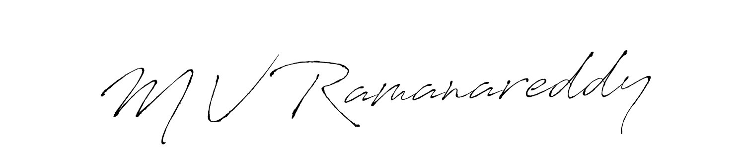 Design your own signature with our free online signature maker. With this signature software, you can create a handwritten (Antro_Vectra) signature for name M V Ramanareddy. M V Ramanareddy signature style 6 images and pictures png