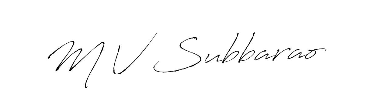 Make a beautiful signature design for name M V Subbarao. Use this online signature maker to create a handwritten signature for free. M V Subbarao signature style 6 images and pictures png