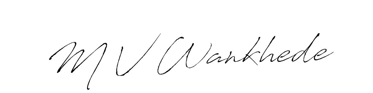 Also we have M V Wankhede name is the best signature style. Create professional handwritten signature collection using Antro_Vectra autograph style. M V Wankhede signature style 6 images and pictures png