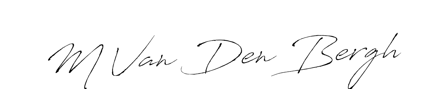 Also we have M Van Den Bergh name is the best signature style. Create professional handwritten signature collection using Antro_Vectra autograph style. M Van Den Bergh signature style 6 images and pictures png