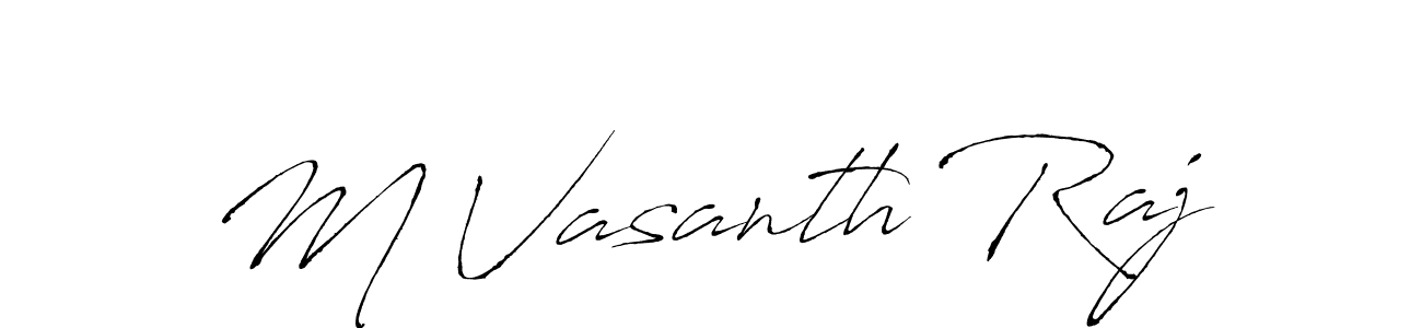 Similarly Antro_Vectra is the best handwritten signature design. Signature creator online .You can use it as an online autograph creator for name M Vasanth Raj. M Vasanth Raj signature style 6 images and pictures png