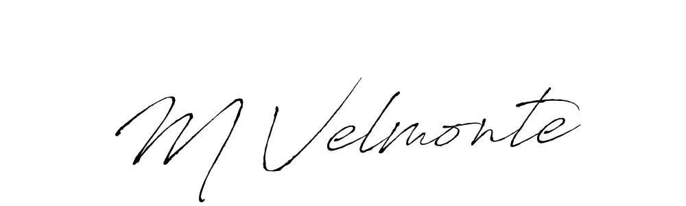 Once you've used our free online signature maker to create your best signature Antro_Vectra style, it's time to enjoy all of the benefits that M Velmonte name signing documents. M Velmonte signature style 6 images and pictures png