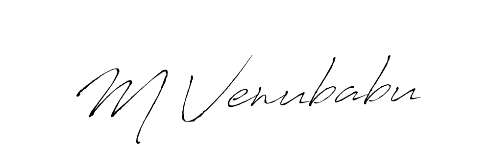 How to make M Venubabu signature? Antro_Vectra is a professional autograph style. Create handwritten signature for M Venubabu name. M Venubabu signature style 6 images and pictures png