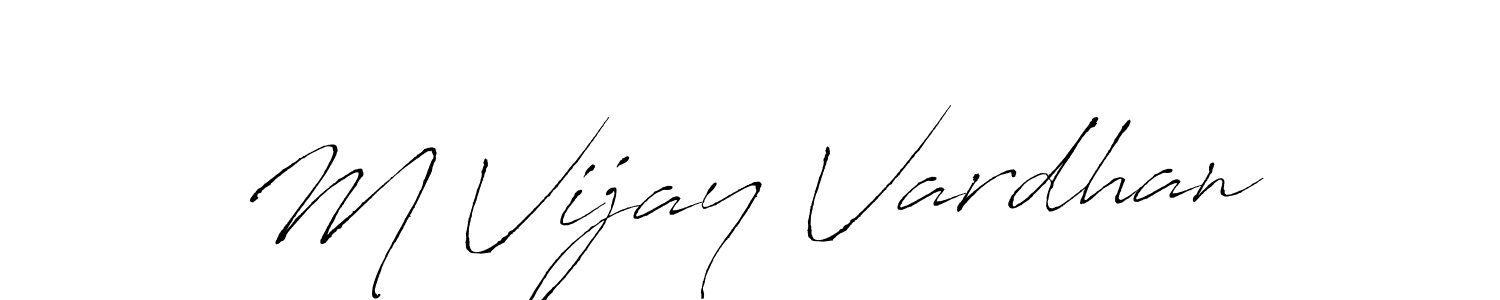 It looks lik you need a new signature style for name M Vijay Vardhan. Design unique handwritten (Antro_Vectra) signature with our free signature maker in just a few clicks. M Vijay Vardhan signature style 6 images and pictures png